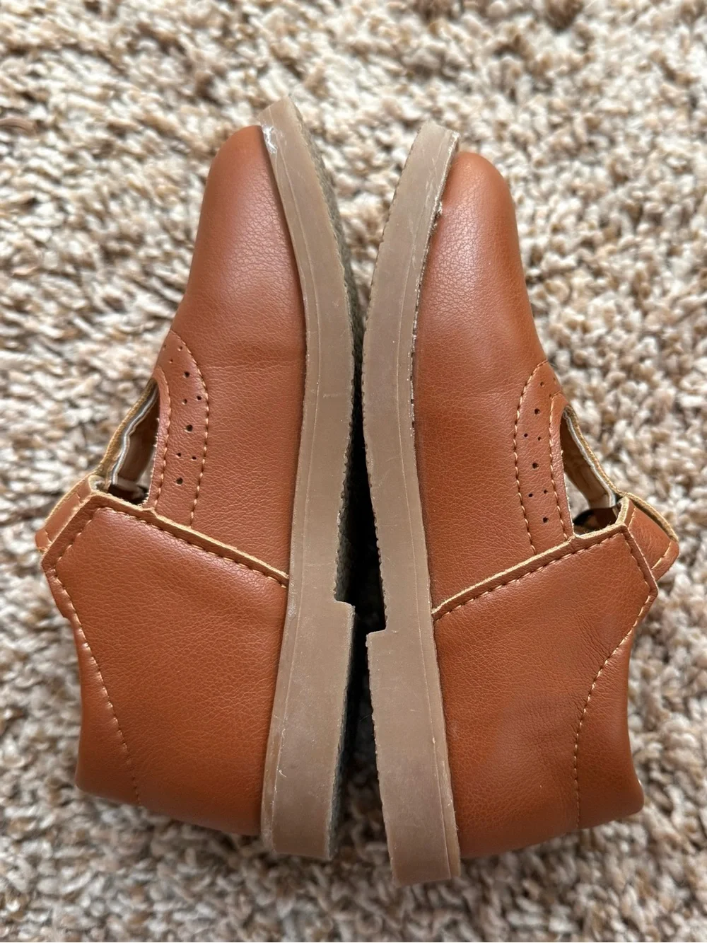 DADAWEN MG Baby Brown T-Strap Mary Jane Dress Shoes Size 7 Toddler EU 24